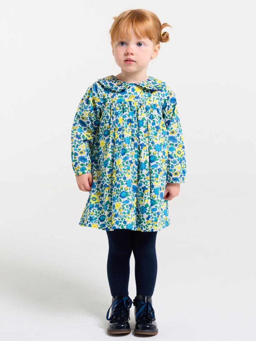 Jacadi Paris Liberty Theresa Petals Floral Dress 24M Baby Girl